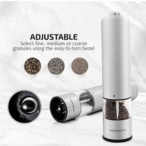 NWT Ovente Electric Salt & Pepper Mill Set